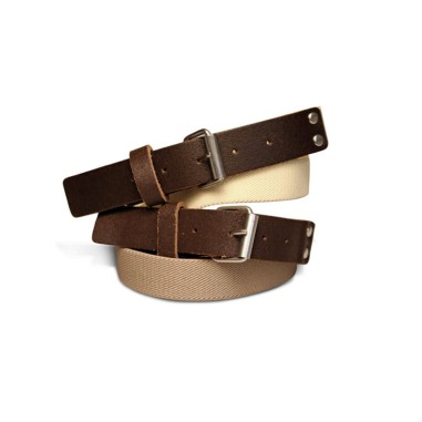 CEINTURE ENFANT ELASTIQUE CAMEL EMBOUT CROUTE DE CUIR MARRON