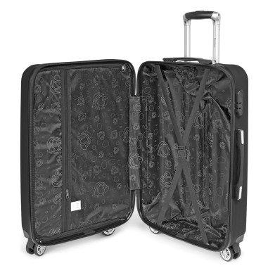 Moscou - Set de 3 valises rigides coque ABS Noir