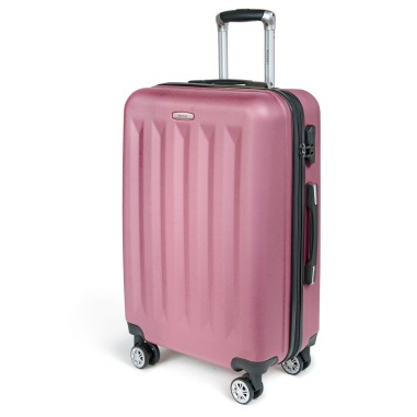 Moscou - Set de 3 valises rigides coque ABS Rose
