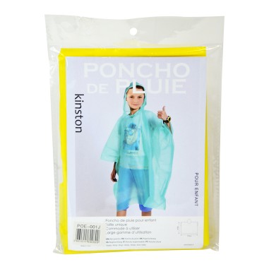 PONCHO - CAPE DE PLUIE JAUNE