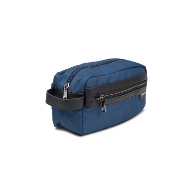 Trousse textile bleue 25X12