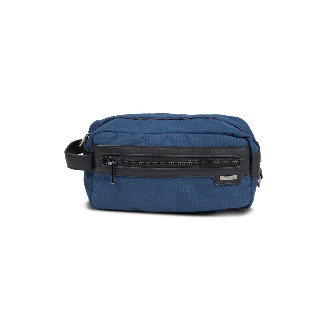 Trousse textile bleue 25X12