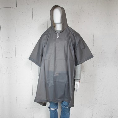 PONCHO - CAPE DE PLUIE GRIS