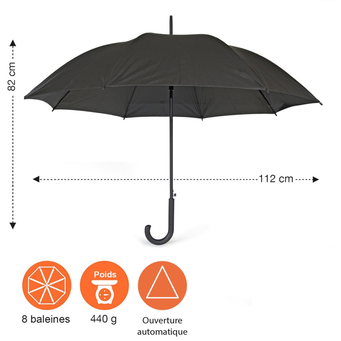 PARAPLUIE CANNE AUTOMATIQUE