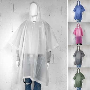 PONCHO - CAPE DE PLUIE COULEURS ASSORTIES