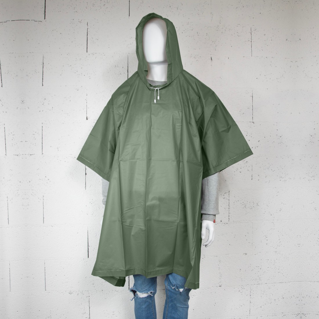 PONCHO - CAPE DE PLUIE VERT