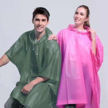 PONCHO - CAPE DE PLUIE VERT