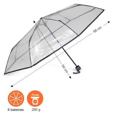 PARAPLUIE MINI TRANSPARENT