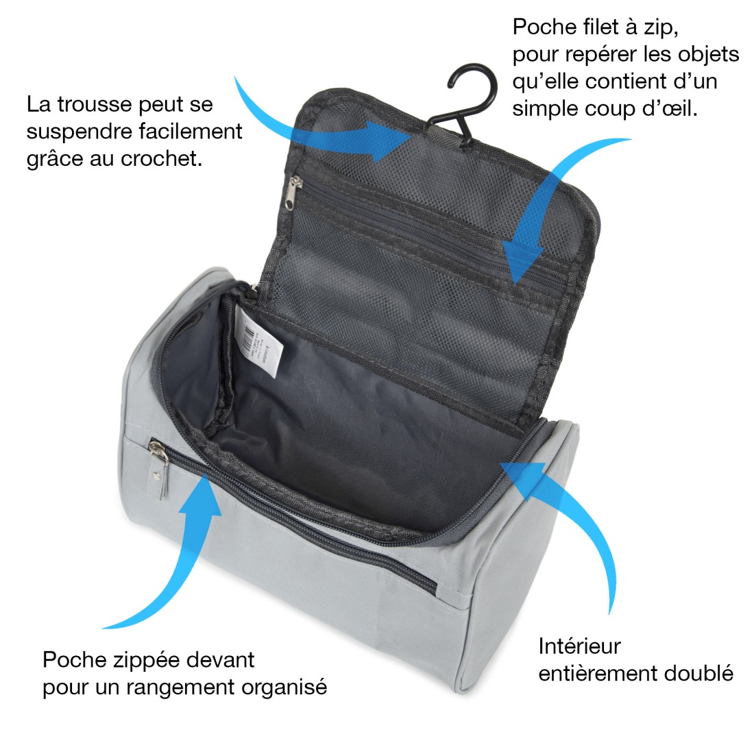 TROUSSE DE TOILETTE TEXTILE