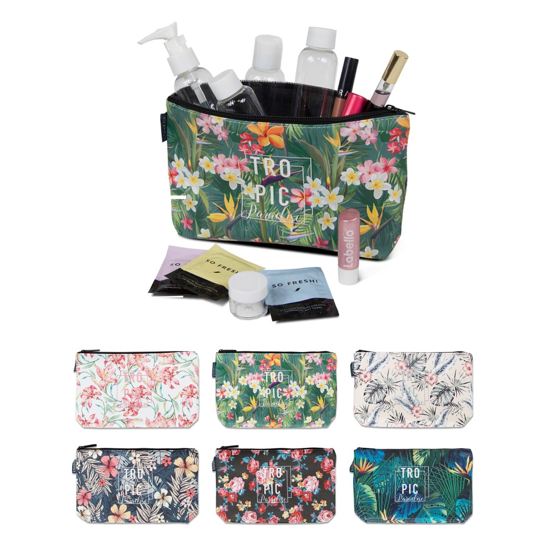 Pochettes fleurs jungle