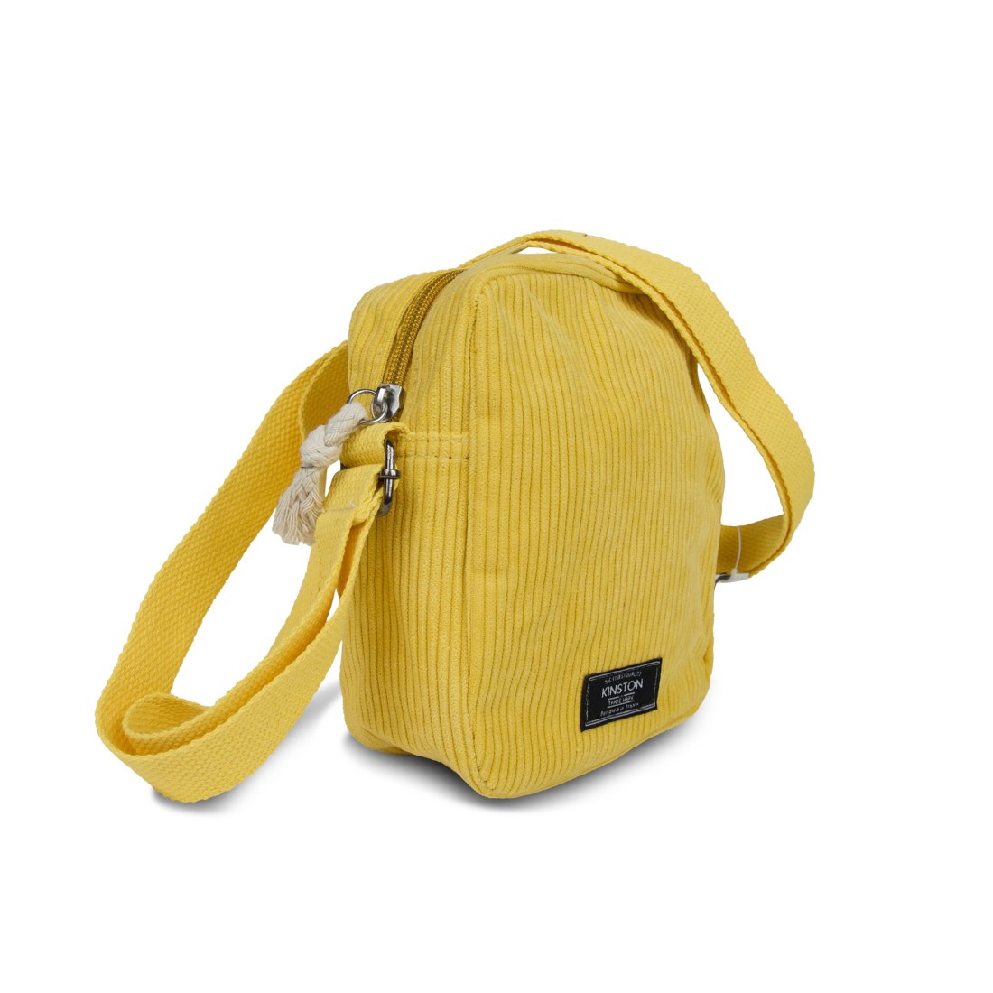 SACOCHE TEXTILE BANDOULIERE JAUNE