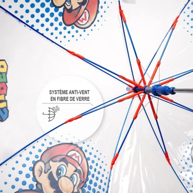 PARAPLUIE TRANSPARENT MARIO