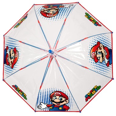 PARAPLUIE TRANSPARENT MARIO