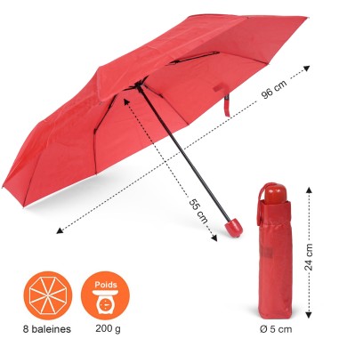 PARAPLUIE MINI MANUEL COLORIS ASSORTIS