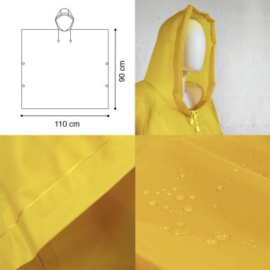 PONCHO - CAPE DE PLUIE ENFANTS / JAUNE