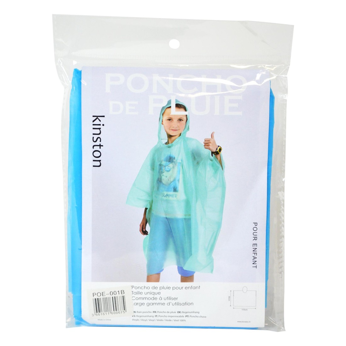 PONCHO - CAPE DE PLUIE ENFANTS / BLEU