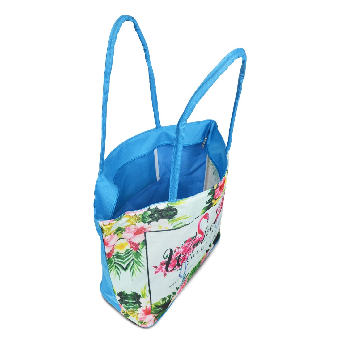 SAC PLAGE TEXTILE BLEU