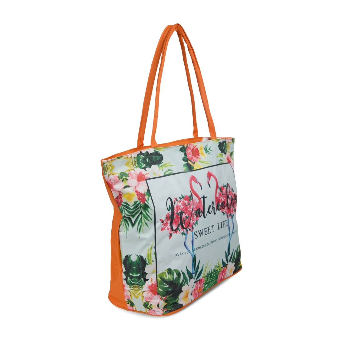 SAC PLAGE TEXTILE ORANGE