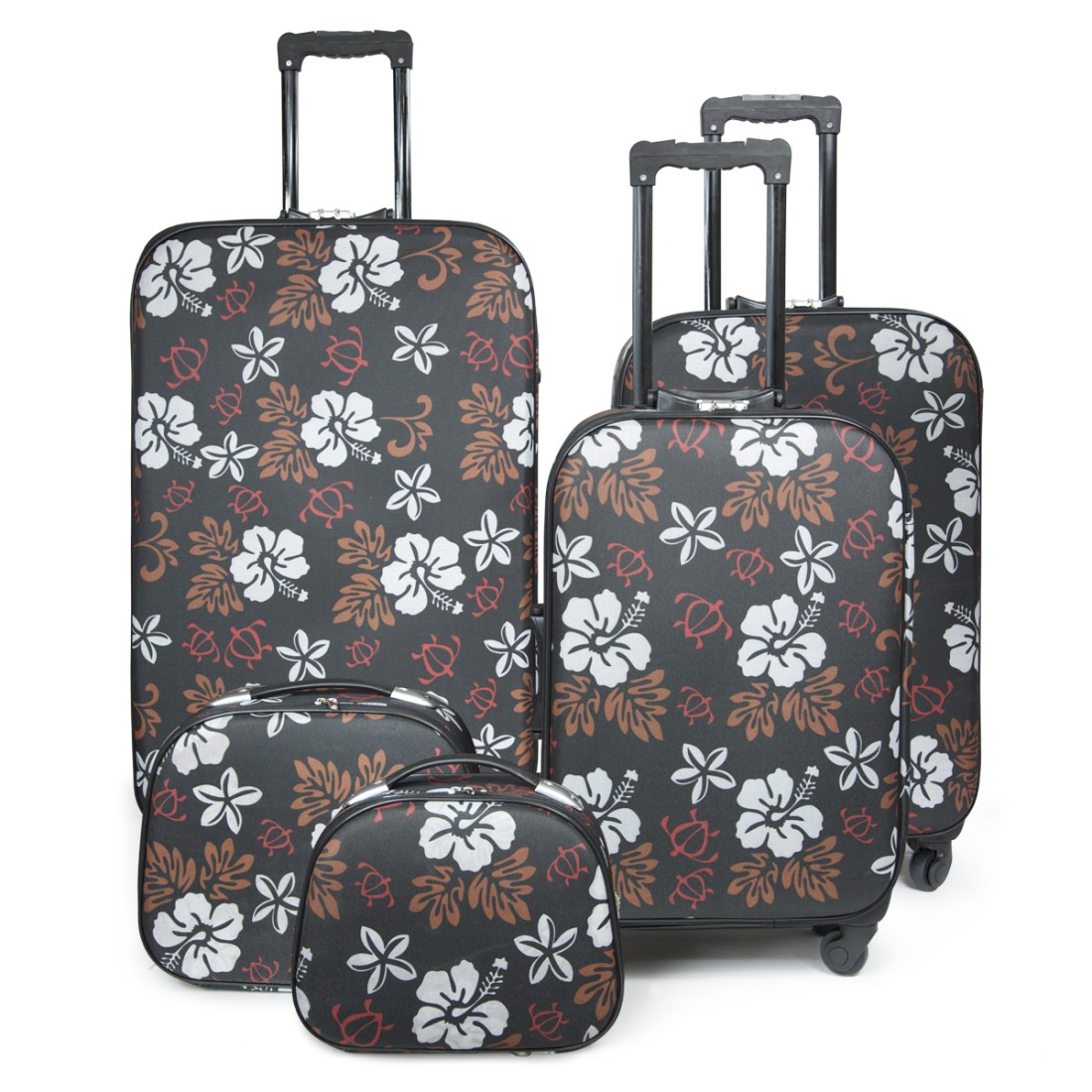 SET DE 3 VALISES + 2 VANITYS TEXTILE