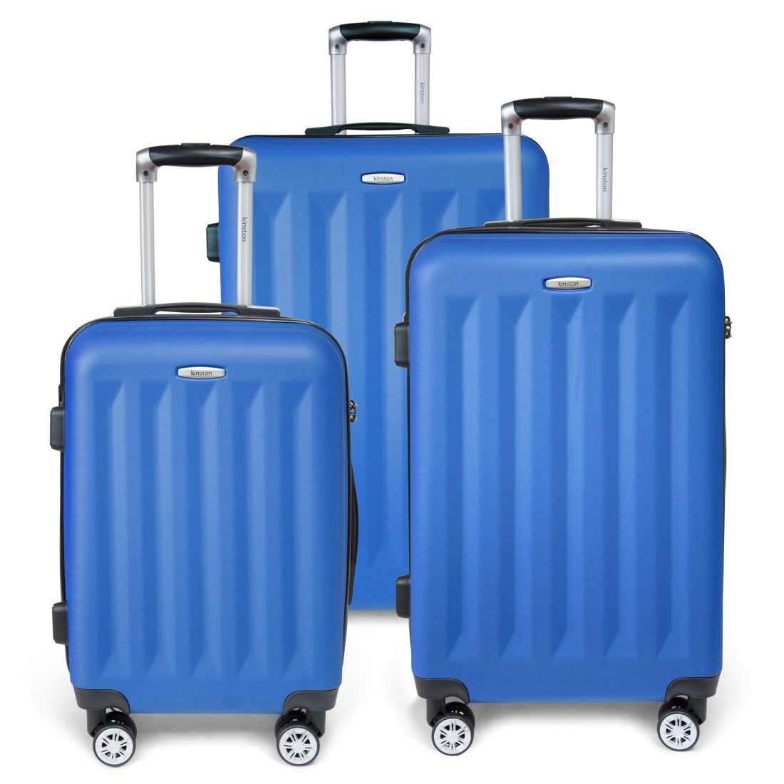 Moscou - Set de 3 valises rigides coque ABS Bleu