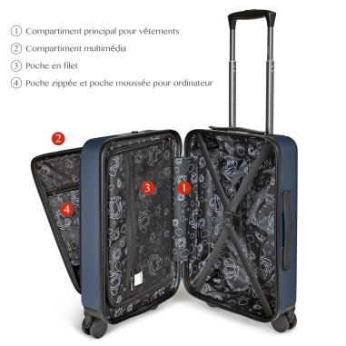 VALISE CABINE ORDINATEUR ABS