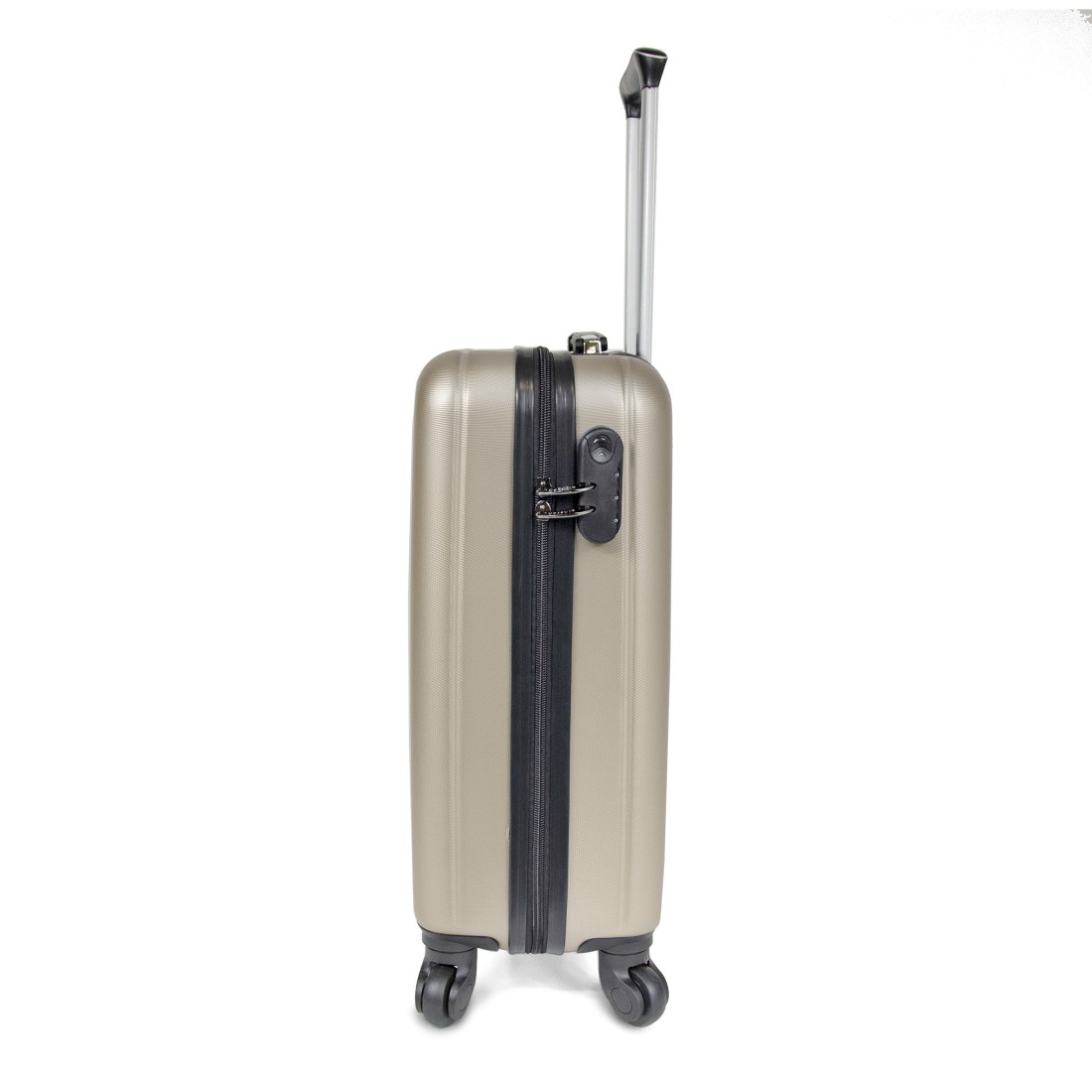 Buenos Aires - Valise rigide en ABS Couleur Champagne pour cabine 