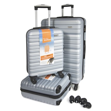 SET DE 3 VALISE ABS - 1 GRAND MODELE + 2 VALISES CABINE "LOW COST"