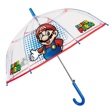 PARAPLUIE TRANSPARENT MARIO