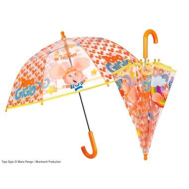 PARAPLUIE TRANSPARENT TOPO GIGIO