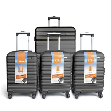 SET DE 4 VALISES ABS - 1 GRAND MODELE + 3 VALISES LOW COST